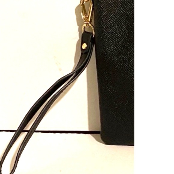 Coach black saffiano leather wristlet - Picture 5 of 6